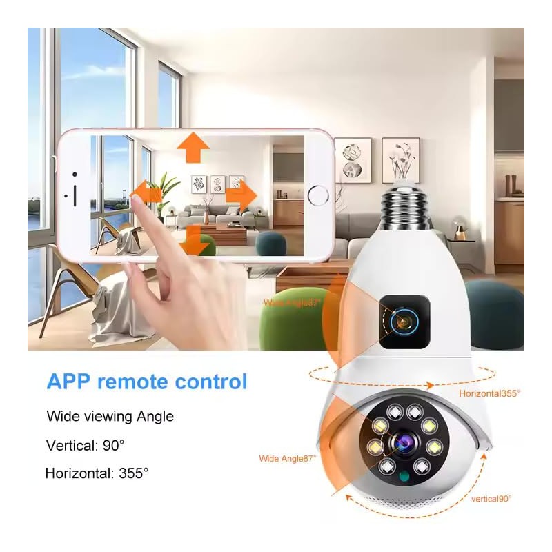 V380 Pro 4MP Waterproof IP Camera Dual Lens E27 New