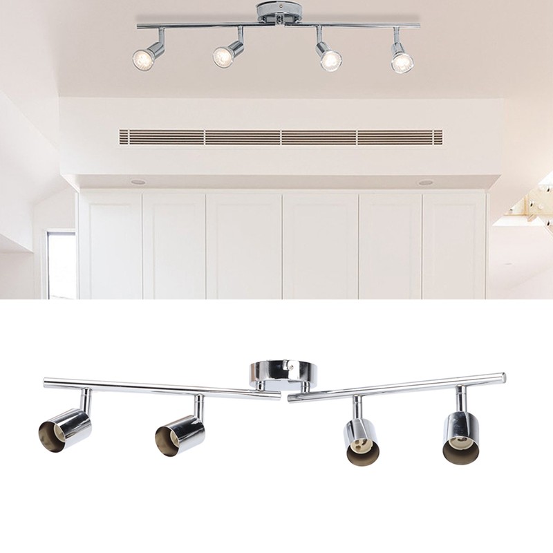Lamp Holder 4 Head Adjustable Flexible Rotation GU10 Light Holder