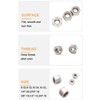 binifiMux 20Pcs M8 x 1.25mm Lock Nuts, 304 Stainless Steel