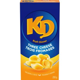 Kraft Dinner, Three Cheese Macaroni & Cheese, 200g/7oz, {Imported from Canada}