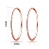 Philip Jones Rose Gold Plated 50mm Hoop Earrings Created with