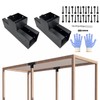 VoTwoofv Pergola Bracket kit 6" x 6",3-Way T-Shaped Bracket Woodworks