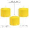 9-Pack 1.25-Inch Yellow Votive Candles, Unscented Small Tealight Candle for