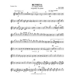Scott Joplin  Bethena Concert Waltz arr. for SATB Sax Quartet Music NEW