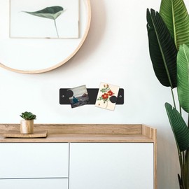 Three by Three Magnetic Strip Bulletin Board Long Wide – 12" x 3" Metal Organizer with Strong Magnets & Wall-Mounting Hardware for Home, Office, or Dorm (3 Pack) Matte Black