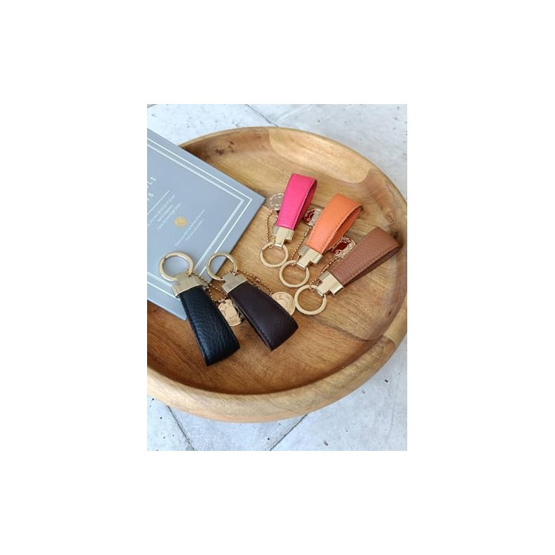 [mauve] 本革キーリング（キャメル）