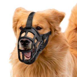 Dog Muzzle, Basket Muzzle Anti Biting Chewing, Sturdy Lightweight Muzzle Allows Panting Drinking, Cage Muzzle for Small Medium Large Dogs, Suitable for Grooming Trimming Training (Size 3)