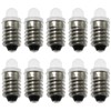 SQXBK 10PCS E10 LED Bulbs 3 Volt 0.1W Mini Flashlight