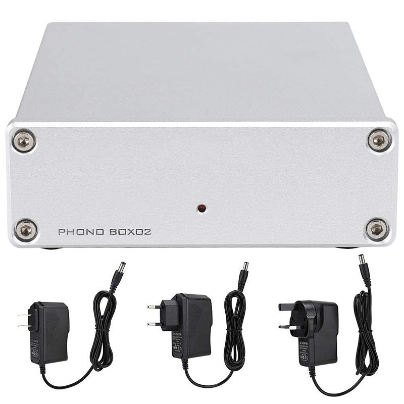 Ciglow Turntable Preamplifier Mini MM/MC Phono Pick-up Preamplifier for (White)