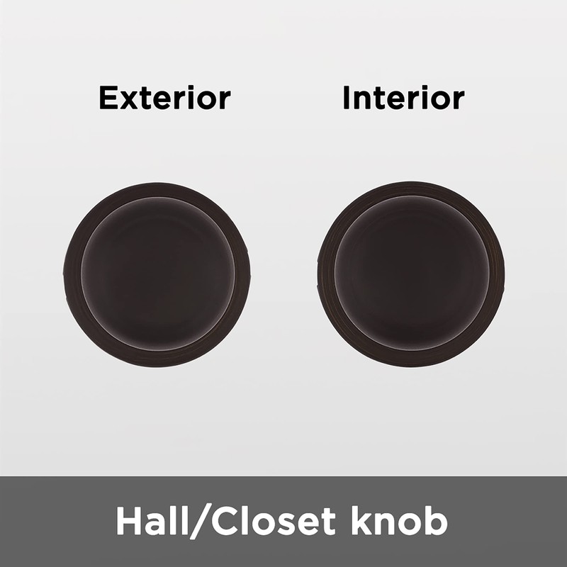 Kwikset 92001-574 Cove Passage Hall/Closet Knob in Venetian Bronze