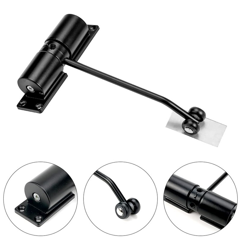 Door Closer, Quiet Automatic Door Closer for 30 kg Doors,