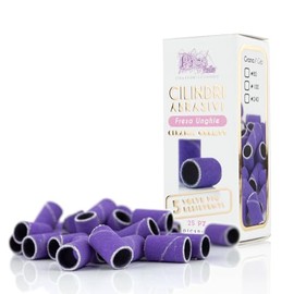 25 Pieces = 100 Pcs Ceramic Sanding Cylinders Nail Drill Bits High Resistance 150-25 Grit 5 Times More Resistant Than Traditional Nail Cutter Grinding Cylinders Premium Quality