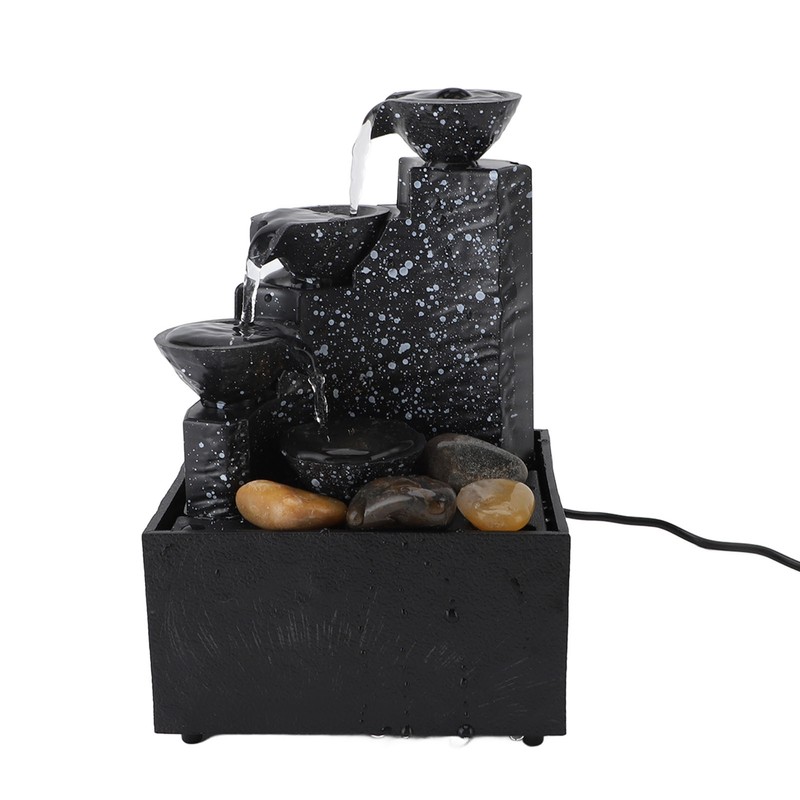 Tabletop Fountain Circulating Water Decorative USB Desk Waterfall Fountain with