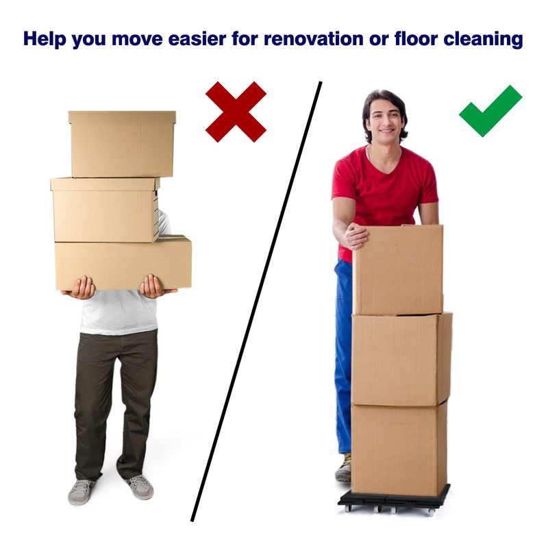 Nellyke Furniture Dolly, 4 Pack Small Flat Moving Dolly, Furniture
