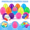 Prefilled Easter Eggs with Toy Cars: 12Pcs Filled Easter Eggs