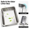 Stainless Steel Litter Box XL, 23.6" X 15.7" X 6"