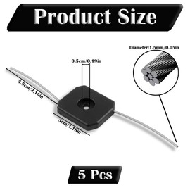 5 Pcs 150mm String Trimmer Head & Line Replacement | Universal Cordless Strimmer Accessories for Electric Grass Trimmers, Quick-Release Lightweight Parts for Gardens, Lawns, Crops (Black)