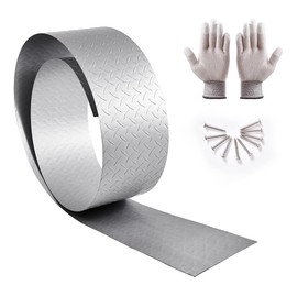 Aluminum Diamond Plate – 3003 H22 Diamond Plate Sheet Metal – 17 GA 0.045” Thick Heavy-Duty Diamond Plate Aluminum Sheet – Aluminum Tread Plate for Cargo Trailer, RV – 8 in x 120 in. Roll