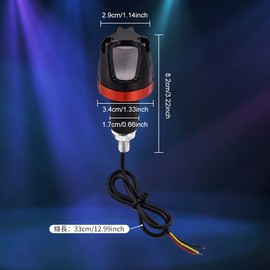 X-STYLE Motorcycle Turn Signal LED 2 Color Amber + Red Handlebar Recessed Bar End Grip Bar LED Turn Signal, Set of 2