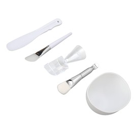 Personally Constructed headMixing Bowl Tool Kit, headBowl and Brush Set, Facial Skin Care and Beauty Tools with Mixing Bowl, Silicone Brush, Soft Brush, Scraper, Measuring Cup Spoon