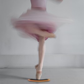 Turn Board,Spin Board for Dance Turn and Skating Balance Training,Orange Rectangular Turn Board for Training Ballet Dancers,Ice Skaters and Gymnasts in Balance and Turning (Orange, One size)
