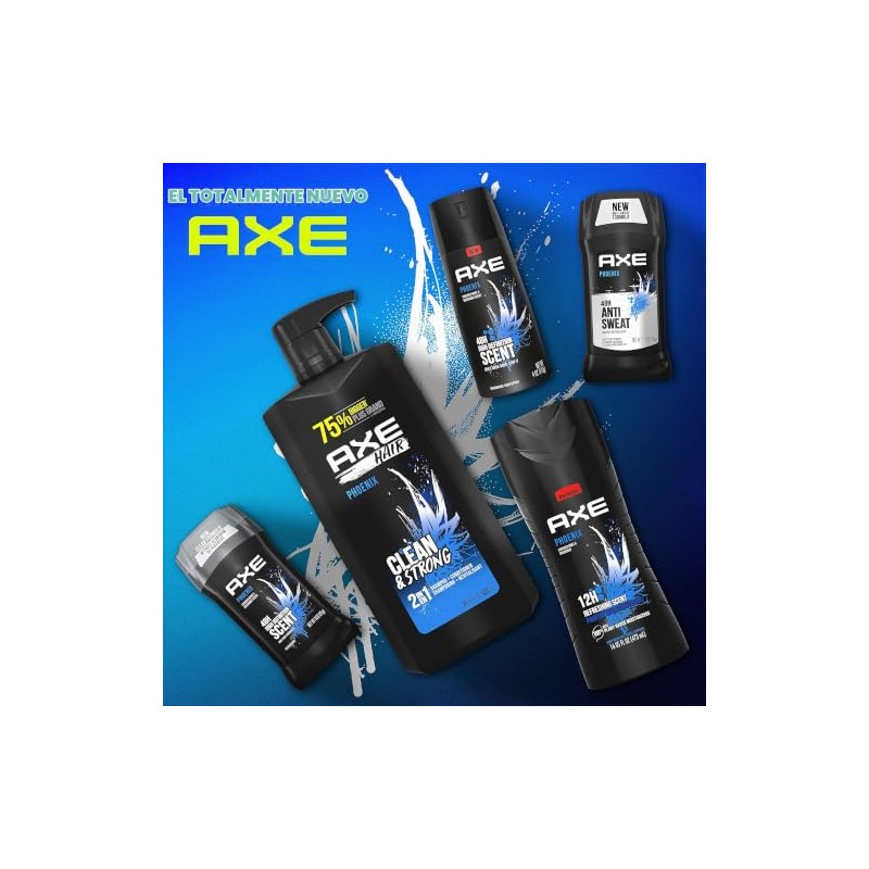 AXE Phoenix Champú y Acondicionador 2 en 1 Menta y