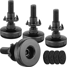 niveladores de Muebles,Patas de nivelación Ajustables de Muebles para mesas, gabinetes de Silla, sofá, Rosca de 3/8 a 16 Pulgadas con 4 en T de Tornil