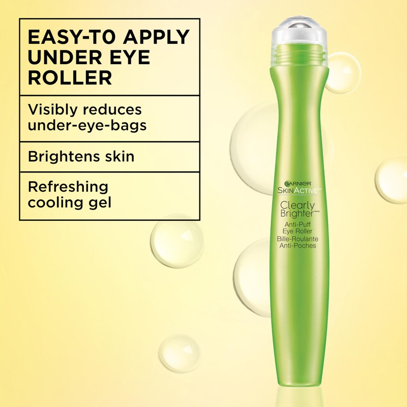 Garnier Clearly Brighter Anti-Puff Eye Roller, Dark Circles Under Eye