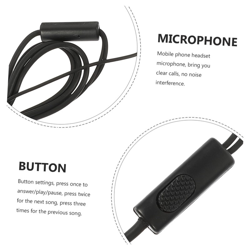CIYODO Elves Ear Headset Wired Earphones with Microphone for Phone