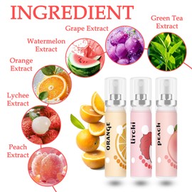 6 Count Breath Spray,Dry Mouth Spray,Breath Freshener,Peach,Grapes and Various Fruit Flavors 0.74 fl.oz/Bottle