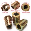 YIXISI 25 PCS M8x20 Zinc Alloy Hex Socket Screw-in Nuts