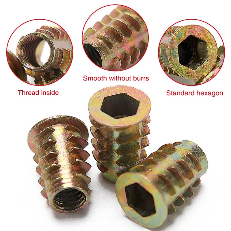 YIXISI 25 PCS M8x20 Zinc Alloy Hex Socket Screw-in Nuts