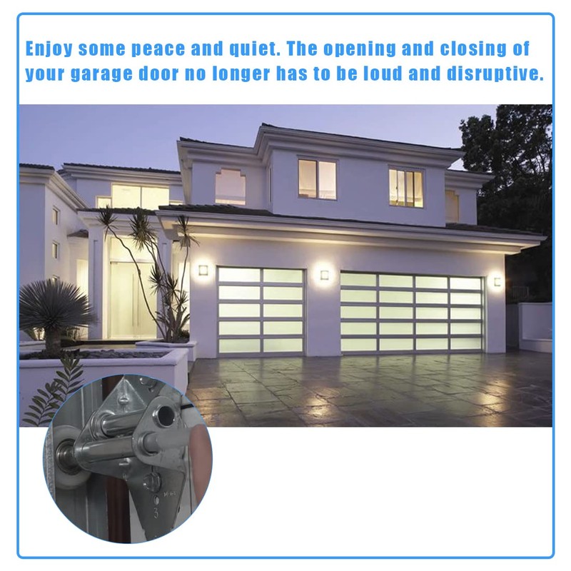 GTPARTES 80mm Garage Door Hinge Quiet Roller Sleeves Compatible with