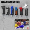 UNITEDPOWER Wall Mount Oil Funnel Holder, Organizer Storage Rack with