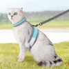 Cat Harness Lead, Escape Proof Cat Walking Harness, Adjustable Reflective