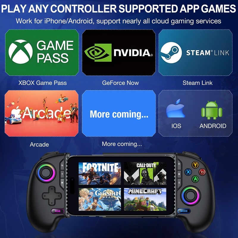 BEBONCOOL Wireless Gaming Controller Android/iOS,Mo