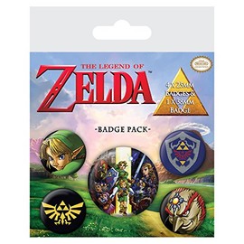 Pyramid International BP80530 The Legend of Zelda Badge, Multi-Colour, 10 x 12.5 x 1.3 cm