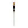 Black Glass Nail File Decorated Bohemians Crystals Collection#26 - Original