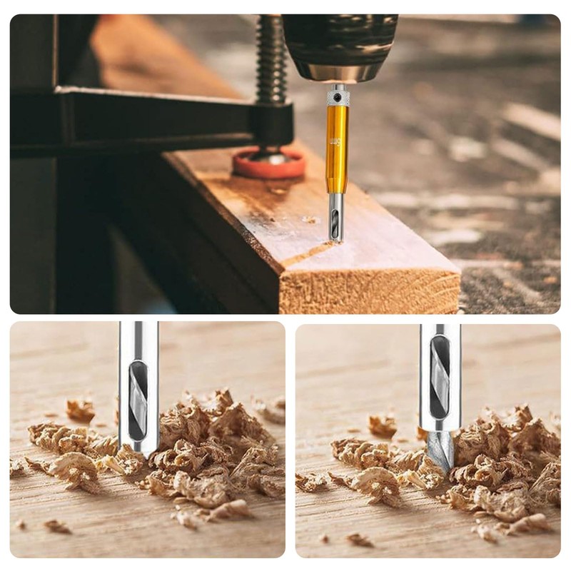 Xiciki Self Centering Drill Bit Set, 8-Piece Hinge Drill Bit