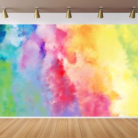 MEETSIOY Paint Art Backdrop Colored Oil Painting Photography Background Themed Party Photo Booth Backdrop 10x7ft BJMYMT84