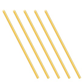 iMeistek 2 mm Brass Rod, 150 mm Length Brass Solid Round for DIY Crafts (5 Pieces)