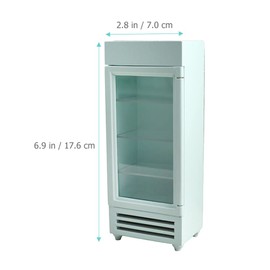 Kisangel Miniature Dollhouse Refrigerator Mini Fridge Toy 1: 12 Scale Mini Fridge Dollhouse Furniture Kitchen Pretend Role Play Toys for Minihouse Accessories Photo Props,Green