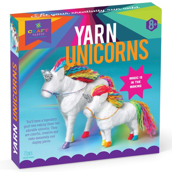 Craft-tastic – Yarn Unicorns Kit – Craft Kit Makes 2