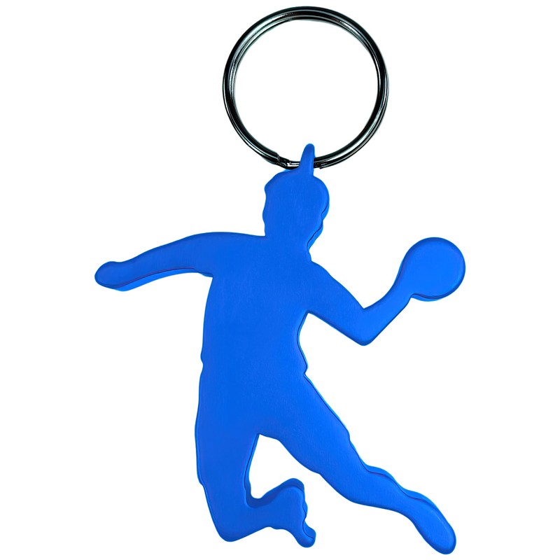 Munkees keyring handballer I handball pendant integrated bottle opener, blue