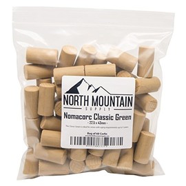 North Mountain Supply Synthetic Nomacorc Classic Green Corks 22.5 x 43mm - Bag of 60