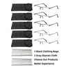 FoxMook 5-Pack Reading Glasses for Men Women Half Frame Spring