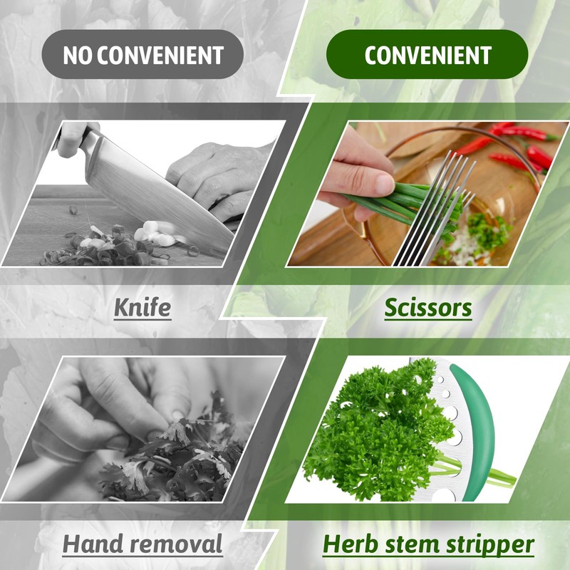 Herb Scissors 5 Blade Kitchen Salad Scissors Set with Herb