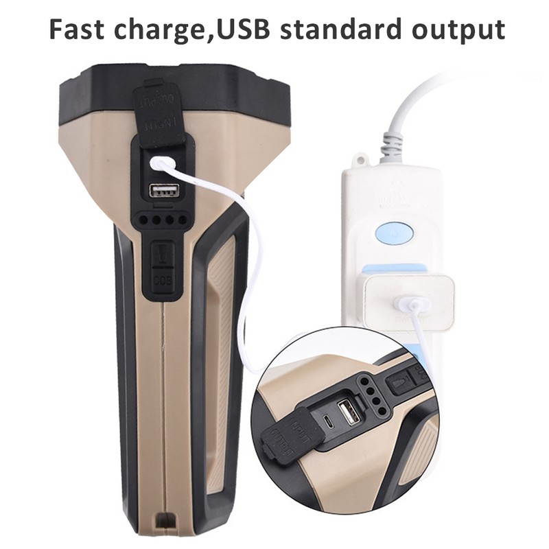 Multifunction LED COB Charging Hand Lamp Waterproof Strong Light with