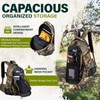 600D Waterproof Hunting Backpack for Men,Camo Hunting Pack with Bow