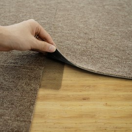 SYYKDEF 4" x 4" Carpet Tile Tape, Strong Hold Single Sided Carpet Tape for Hardwood Floors Area Rugs Mats, No Residue Adhesive Tape for Indoor Use(200 Pcs)